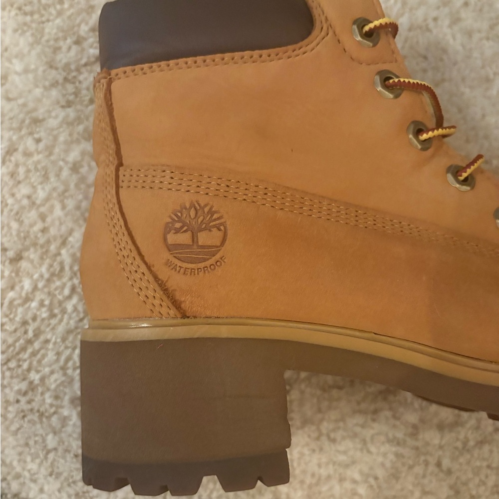 Timberland Heeled Kinsley Waterproof Boots In Wheat Size 8 - Picture 6 of 8